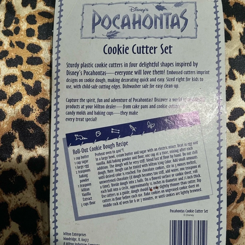 Vintage 90s Disney Pocahontas Wilton Cookie Cutters - Set of 4